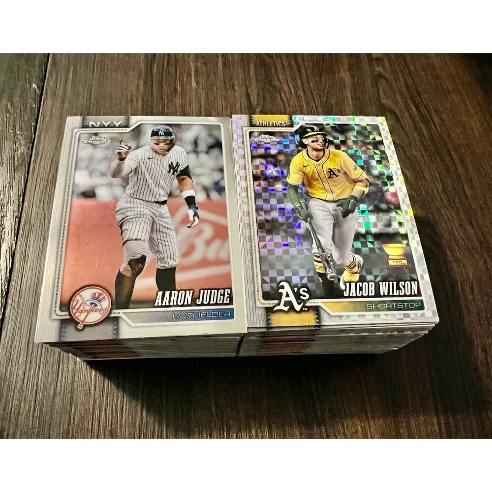 2026 Topps Chrome Baseball Lot Of 130 Cards